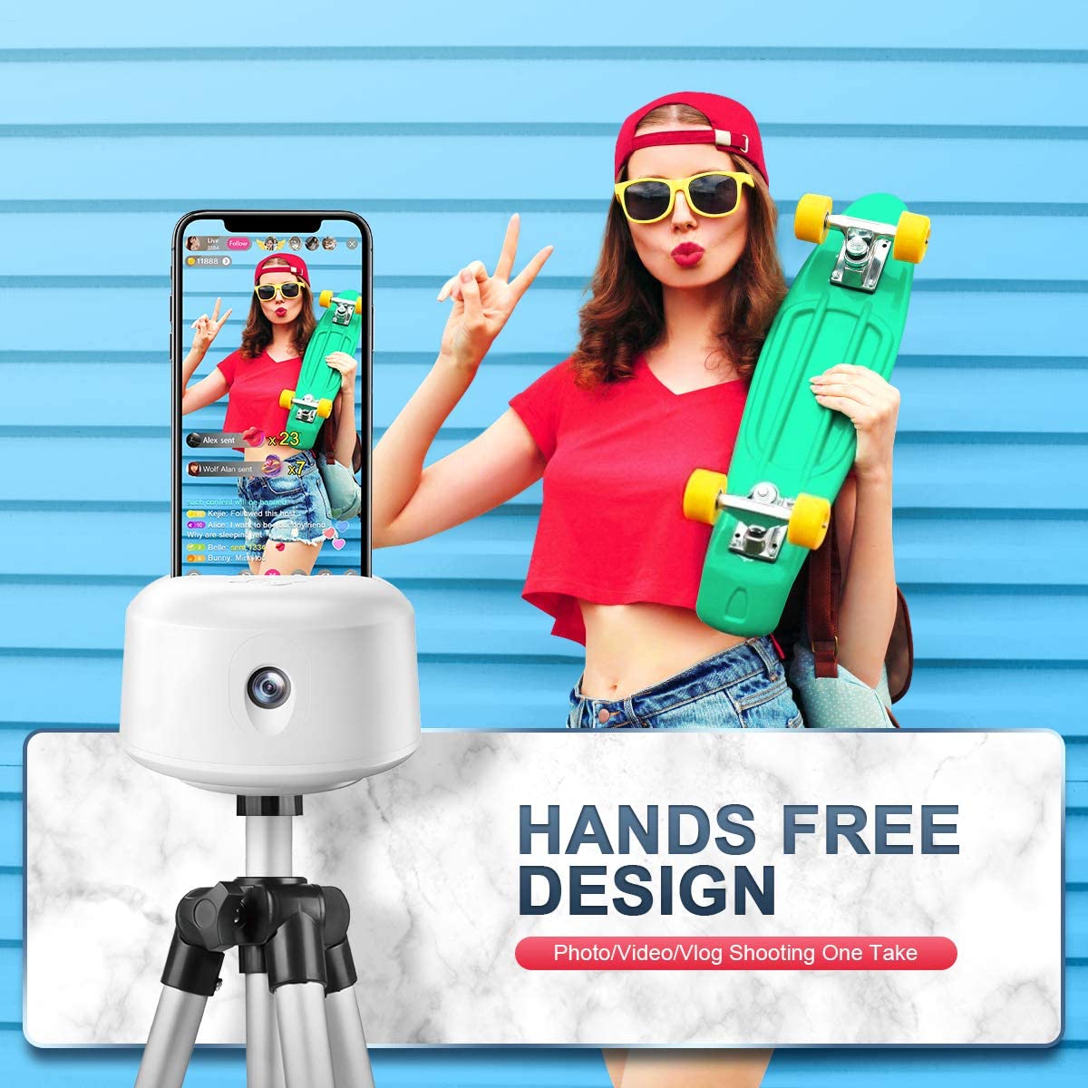 360 Degree Auto - Face Tracking Phone Holder - ElectroniX