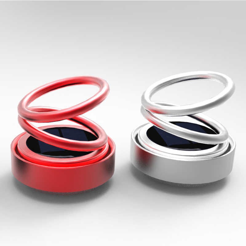 Auto Rotation Double Ring Car Air Fresher - ElectroniX