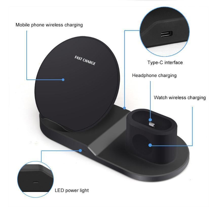 Dock Station Wireless Fast Charger - ElectroniX
