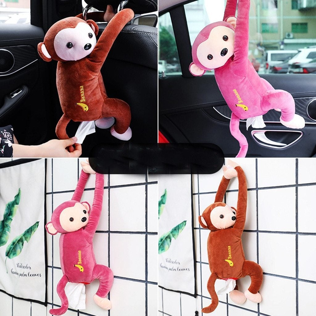 Funny Hanging Monkey Tissue Holder - ElectroniX