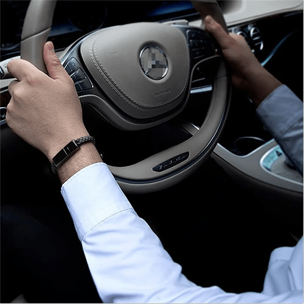 Leather Mini USB Bracelet Data Charging Cable - ElectroniX