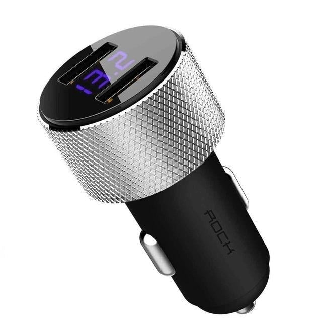 LED Display Dual USB Phone Charger - ElectroniX
