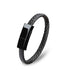 Leather Mini USB Bracelet Data Charging Cable - ElectroniX